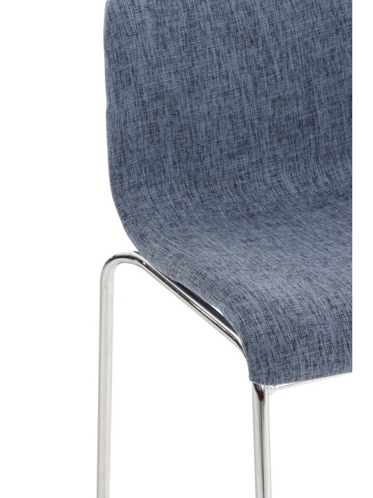 Bárszék Hoover szövet 4 méteres króm kerettel, kék