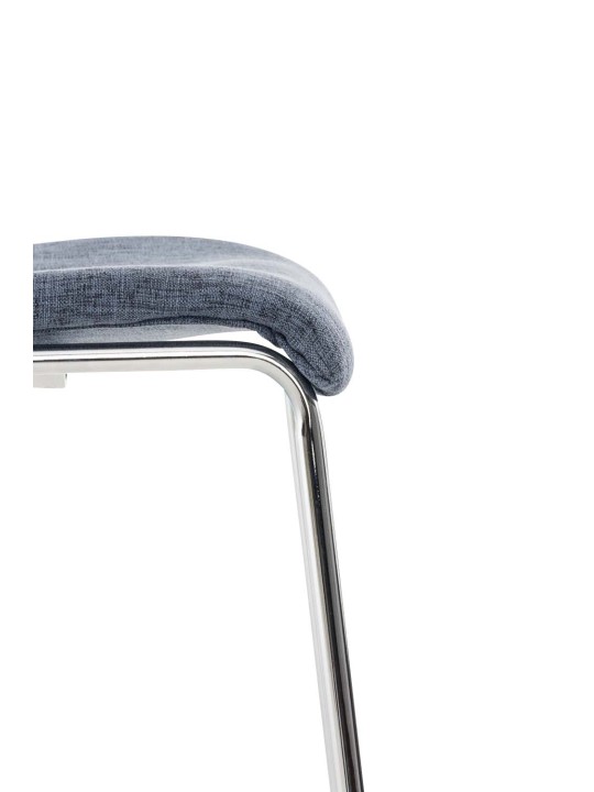 Bárszék Hoover szövet 4 méteres króm kerettel, kék