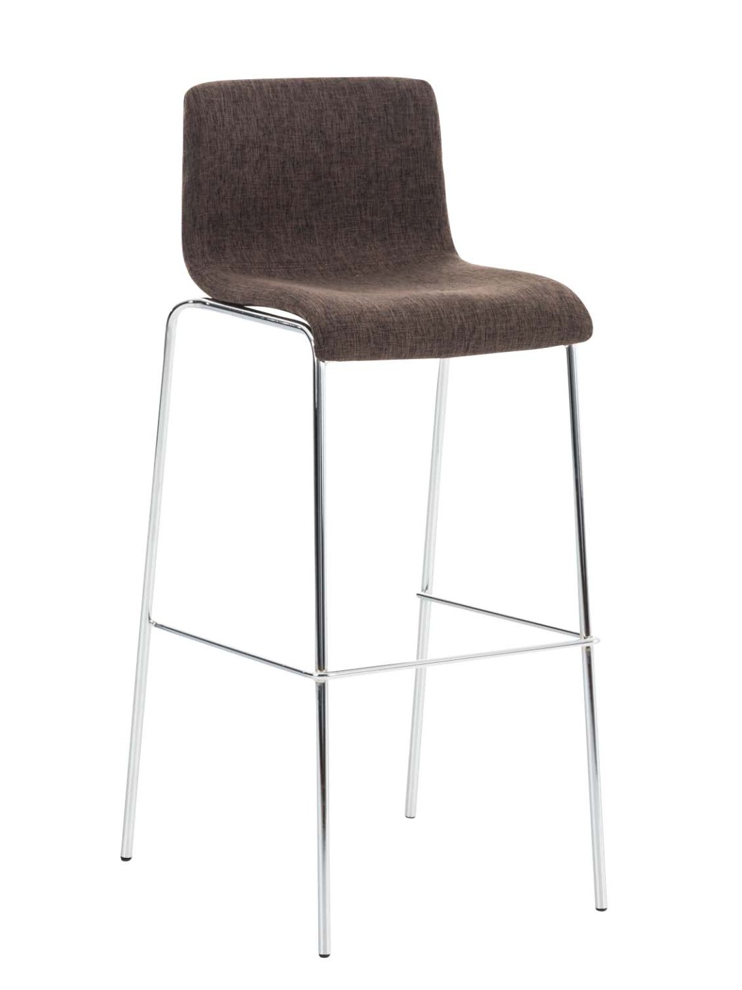 Bárszék Hoover szövet 4 méteres króm kerettel, barna