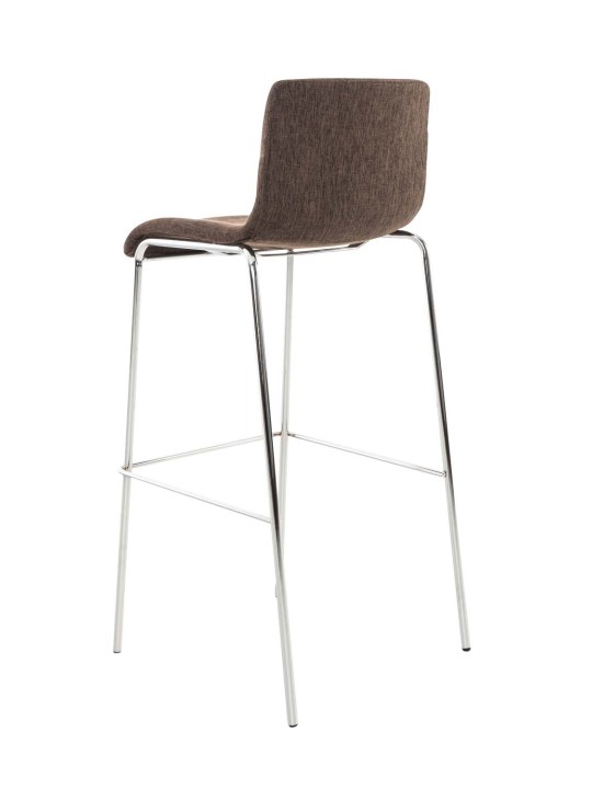 Bárszék Hoover szövet 4 méteres króm kerettel, barna