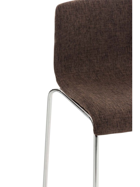 Bárszék Hoover szövet 4 méteres króm kerettel, barna