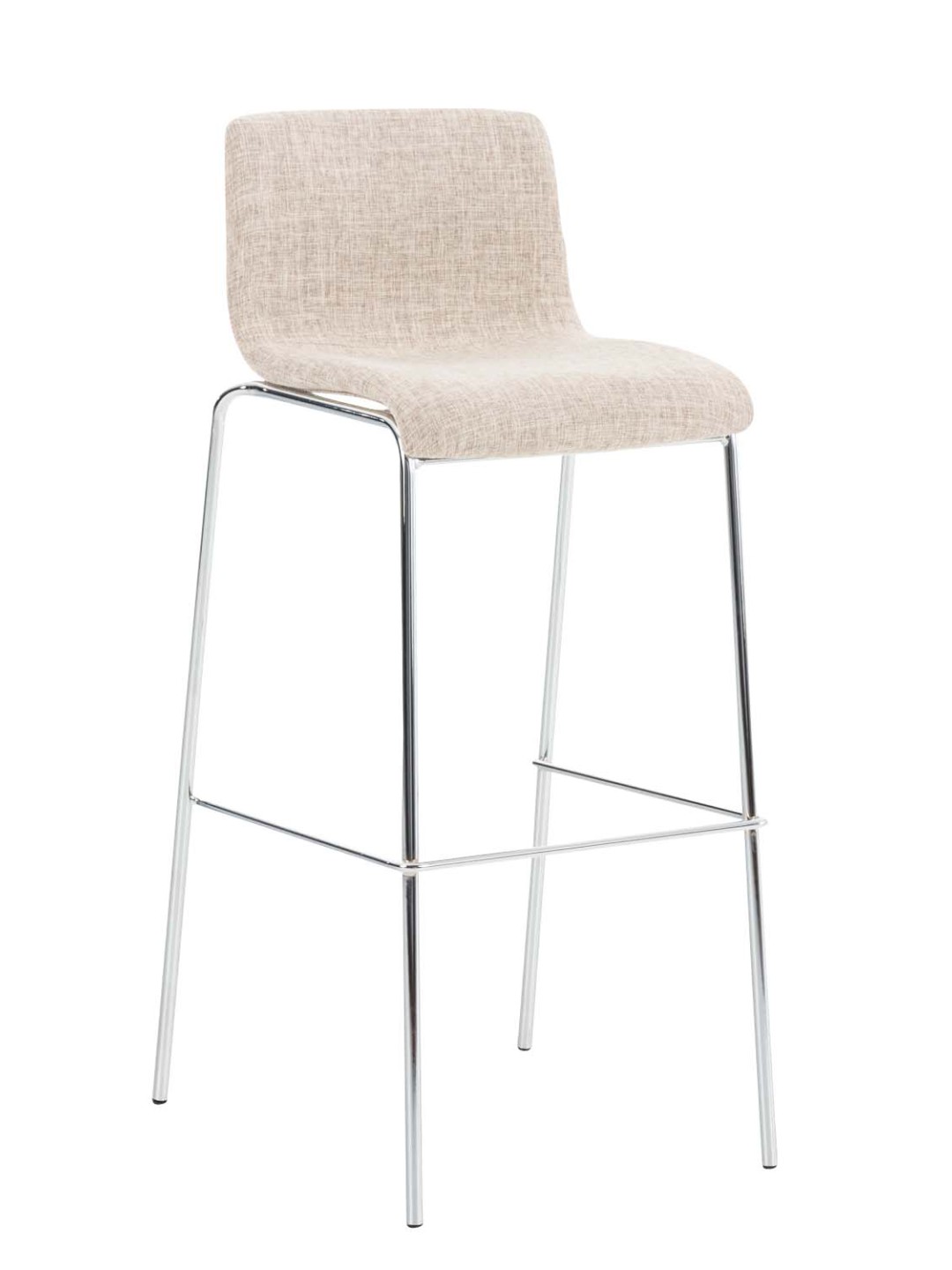 Bárszék Hoover szövet 4 méteres króm kerettel, krém