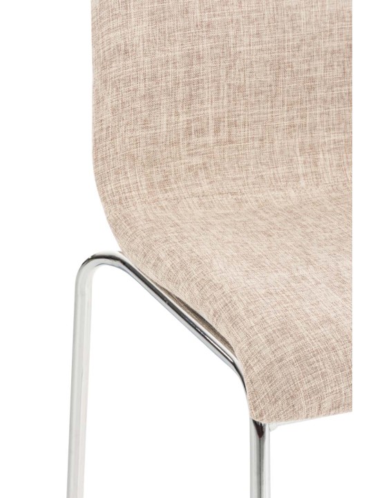 Bárszék Hoover szövet 4 méteres króm kerettel, krém