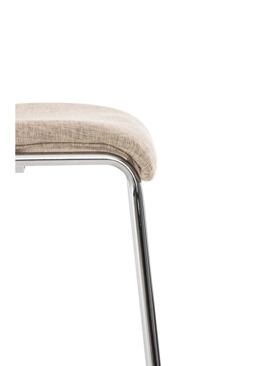 Bárszék Hoover szövet 4 méteres króm kerettel, krém