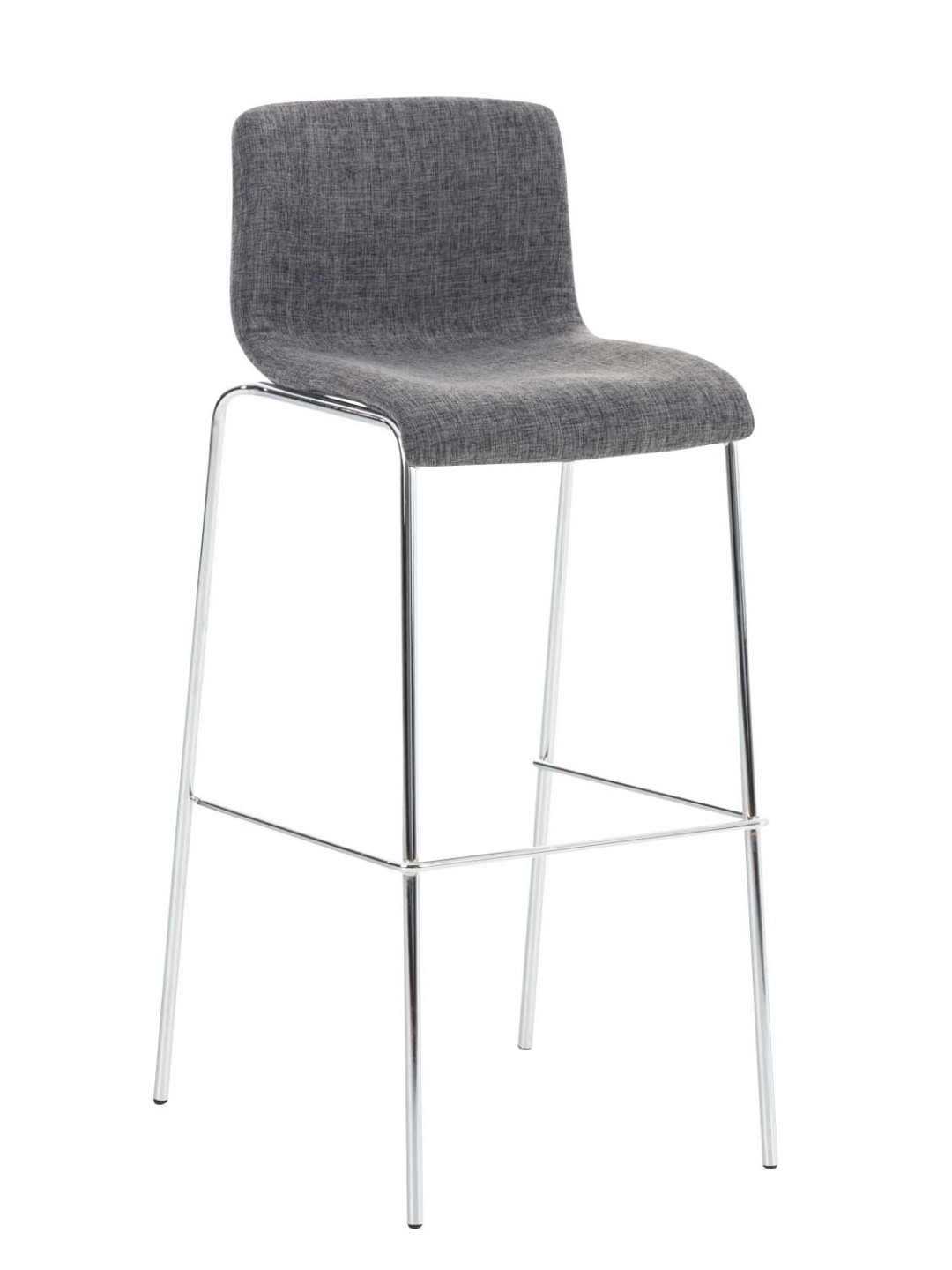 Bárszék Hoover szövet 4 méteres króm kerettel, világosszürke