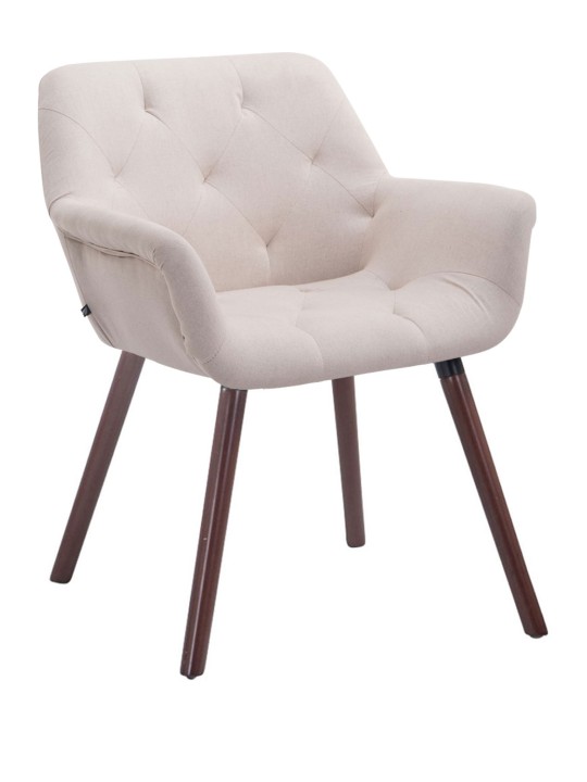 Látogatói szék Cassidy szövet dió, bézs