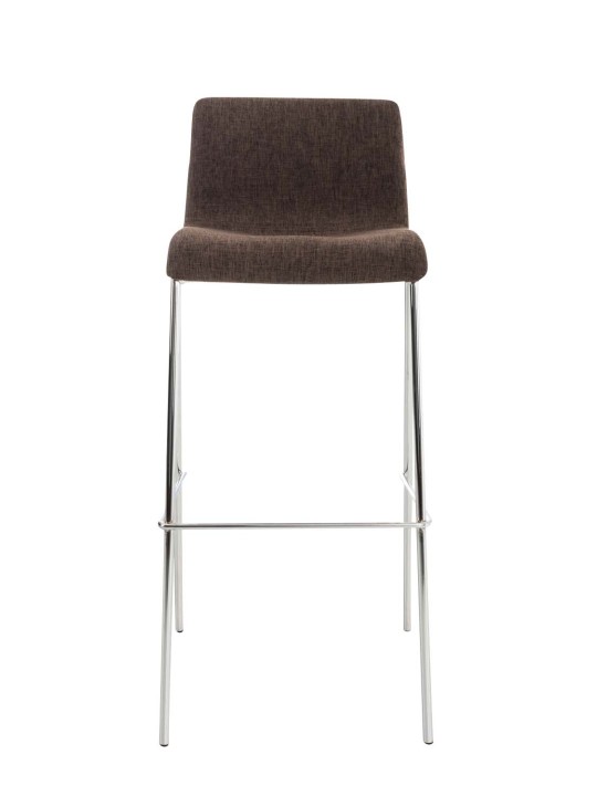 2 db bárszék szett Hoover szövet 4 méteres króm kerettel, barna