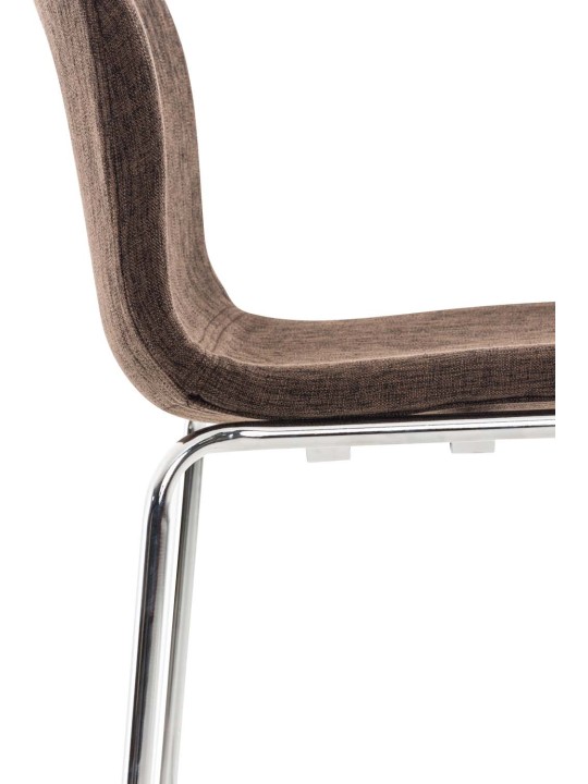 2 db bárszék szett Hoover szövet 4 méteres króm kerettel, barna