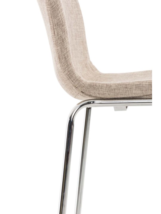 2 db bárszék szett Hoover szövet 4 méteres króm kerettel, krém