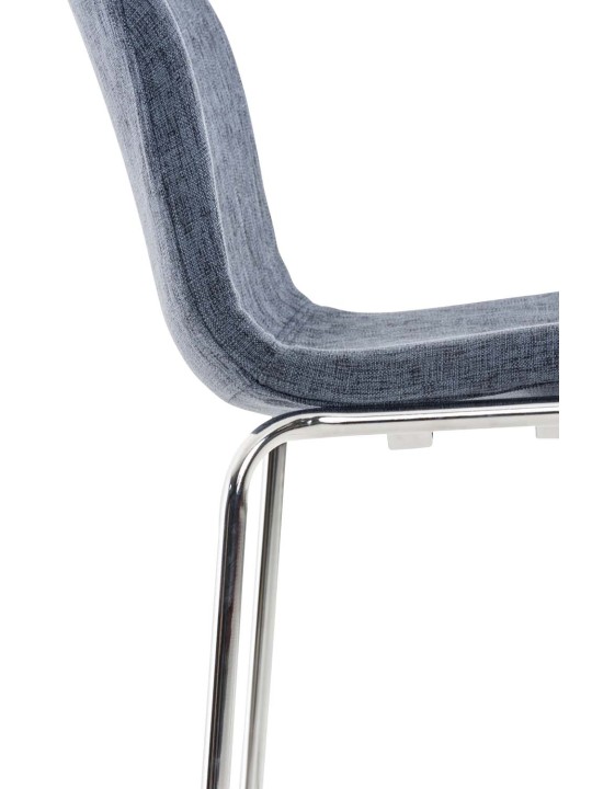 2 db bárszék szett Hoover szövet 4 méteres króm kerettel, kék