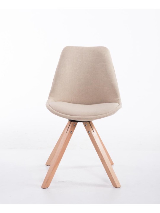 Látogatószék Toulouse szövet Natura Square, krém