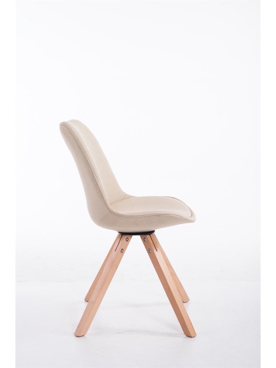 Látogatószék Toulouse szövet Natura Square, krém