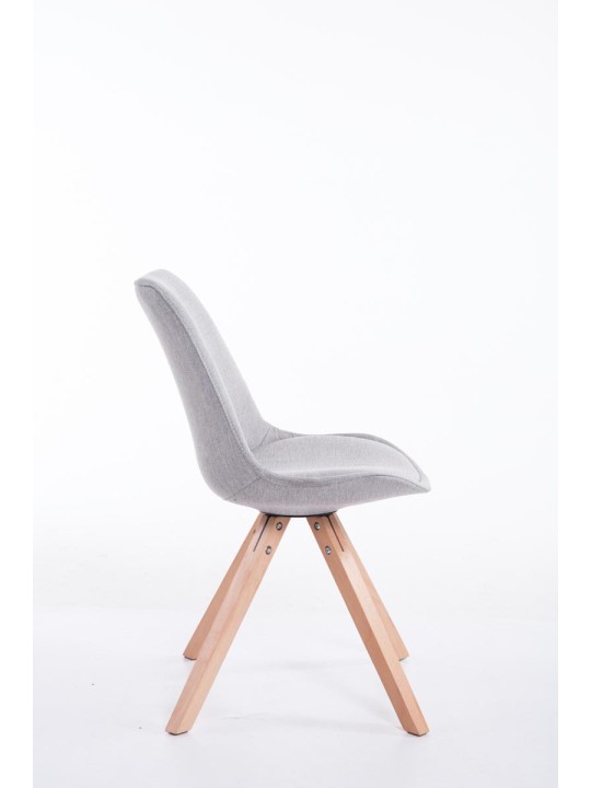 Látogatószék Toulouse szövet Natura Square, szürke