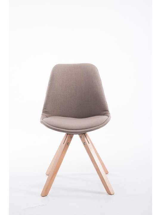 Látogatószék Toulouse szövet Natura Square, taupe