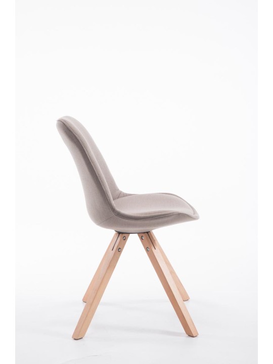 Látogatószék Toulouse szövet Natura Square, taupe