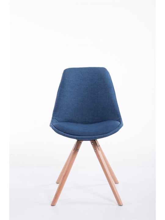 Látogatószék Toulouse szövet Natura kerek, kék