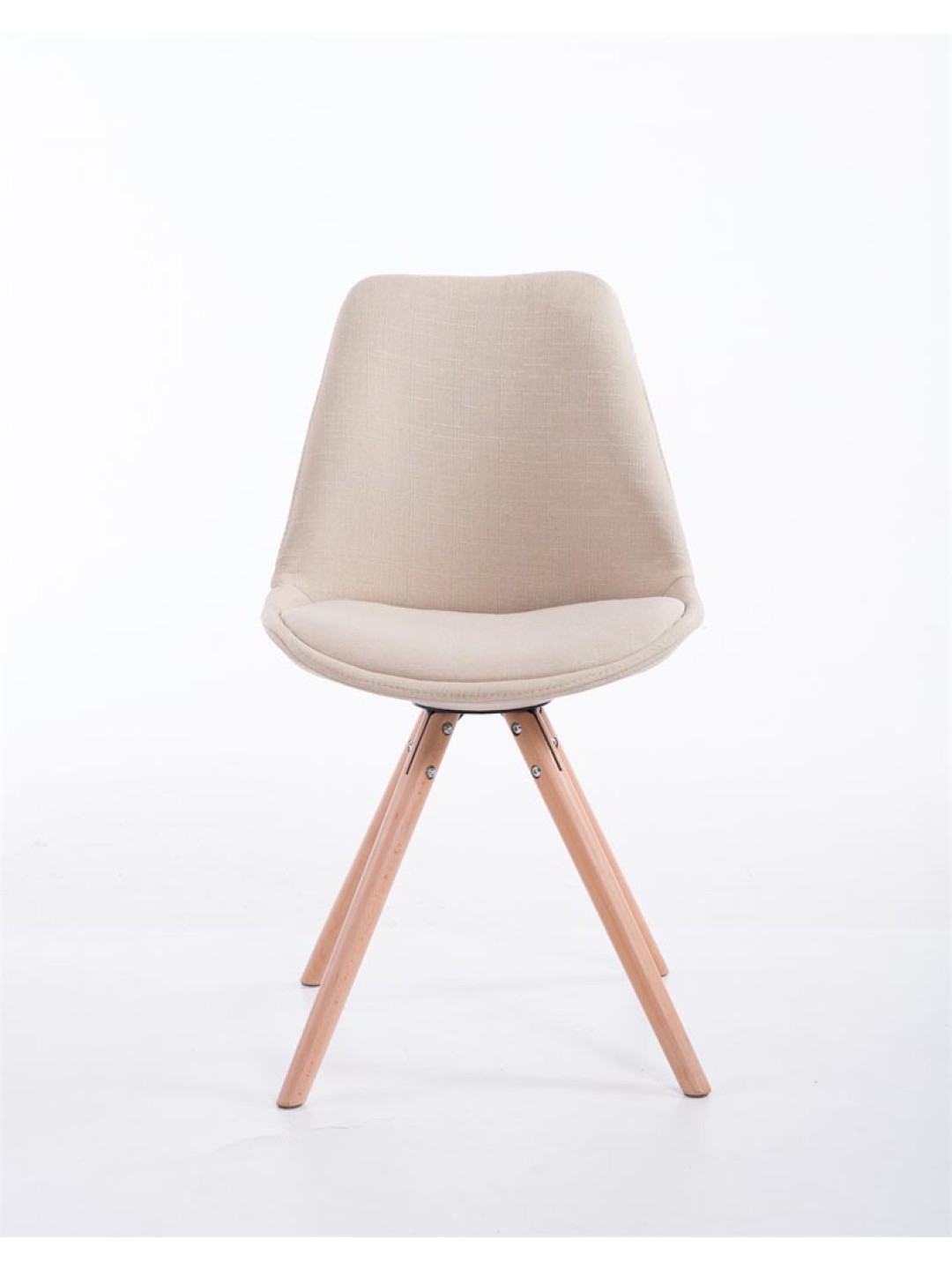 Látogatószék Toulouse szövet Natura kerek, krém