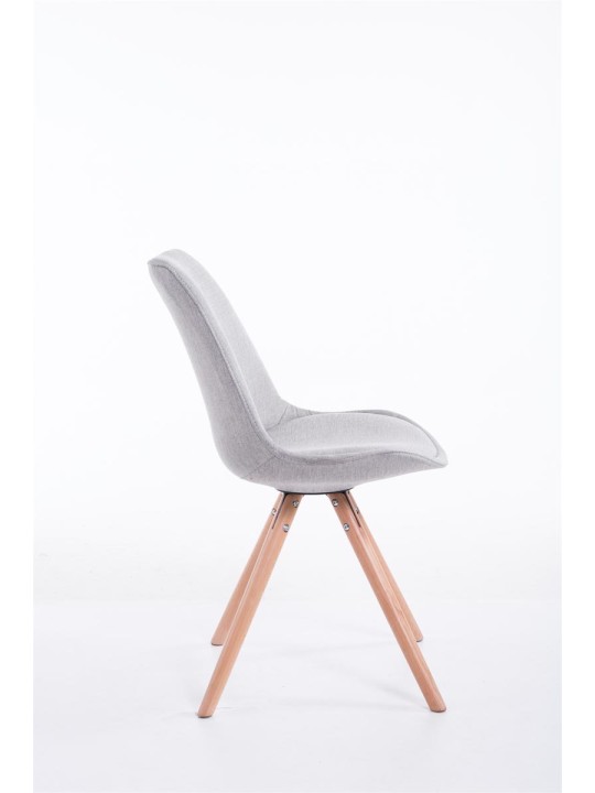 Látogatószék Toulouse szövet Natura kerek, szürke