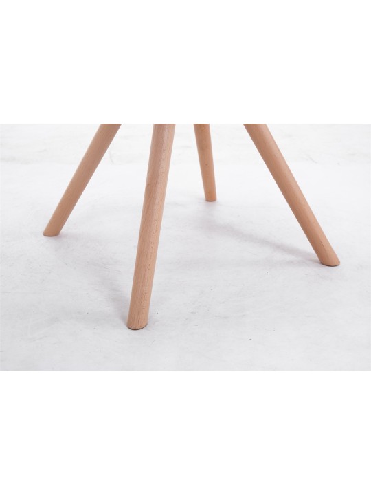 Látogatószék Toulouse szövet Natura kerek, szürke