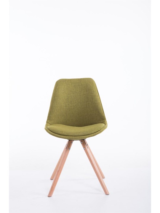 Látogatószék Toulouse szövet Natura kerek, zöld