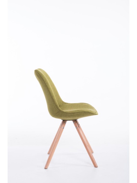 Látogatószék Toulouse szövet Natura kerek, zöld