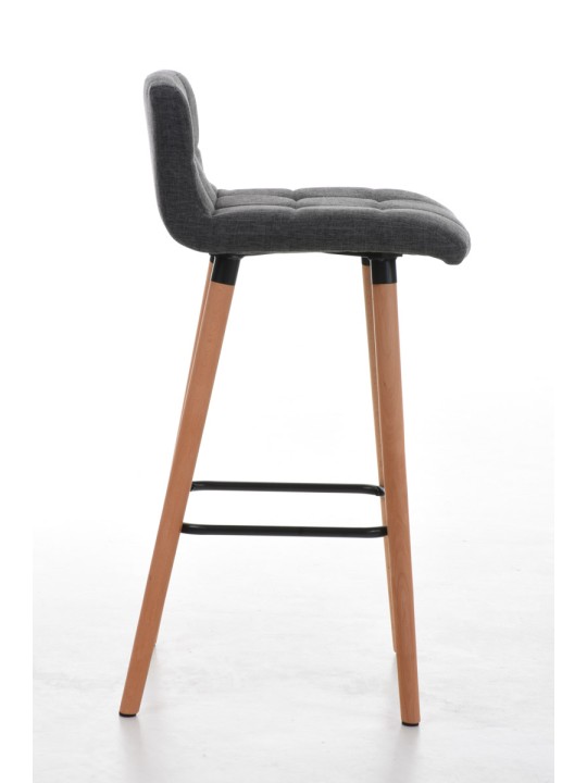 2 db bárszék szett, natúr Lincoln szövet, világosszürke