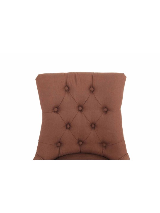 Étkezőszék Aberdeen szövet antik-light, barna