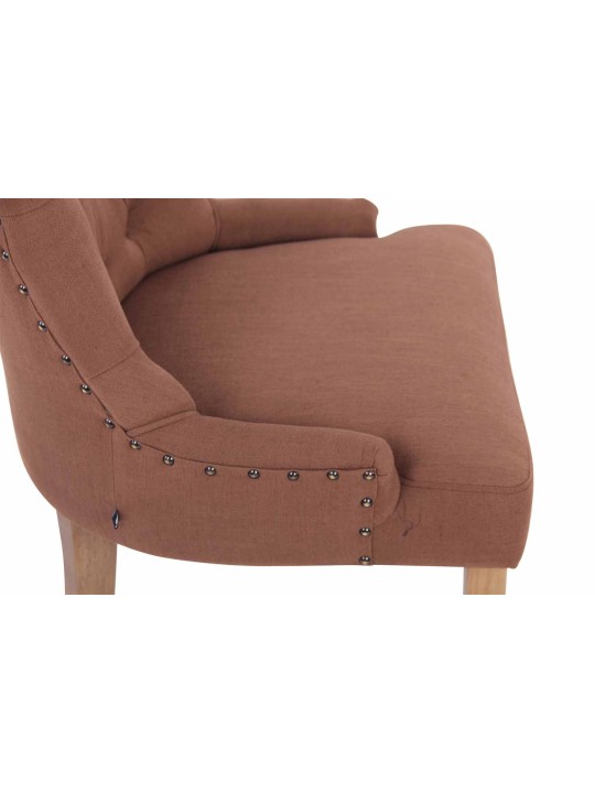 Étkezőszék Aberdeen szövet antik-light, barna