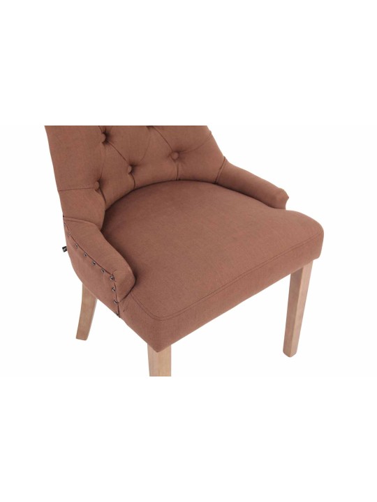 Étkezőszék Aberdeen szövet antik-light, barna