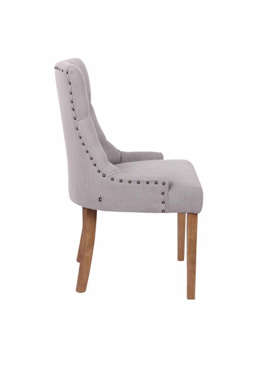 Étkezőszék Aberdeen szövet antik-light, szürke