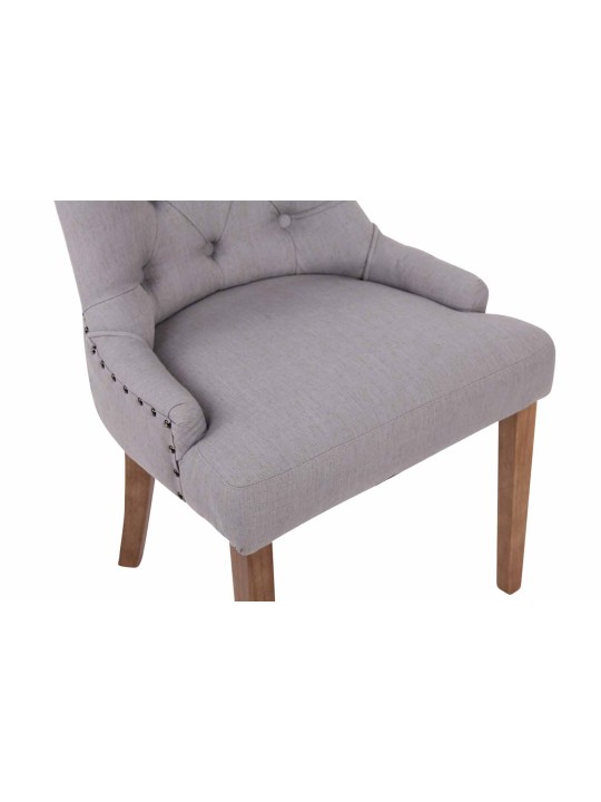 Étkezőszék Aberdeen szövet antik-light, szürke