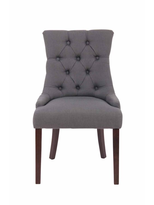 Étkezőszék Aberdeen szövet antik, sötétszürke