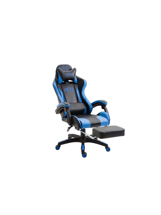 Ignite műbőr irodai szék, fekete/kék