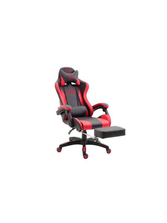 Ignite műbőr irodai szék, fekete/piros