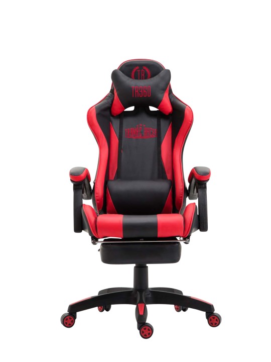 Ignite műbőr irodai szék, fekete/piros