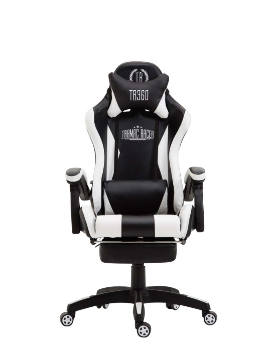 Ignite műbőr irodai szék, fekete/fehér