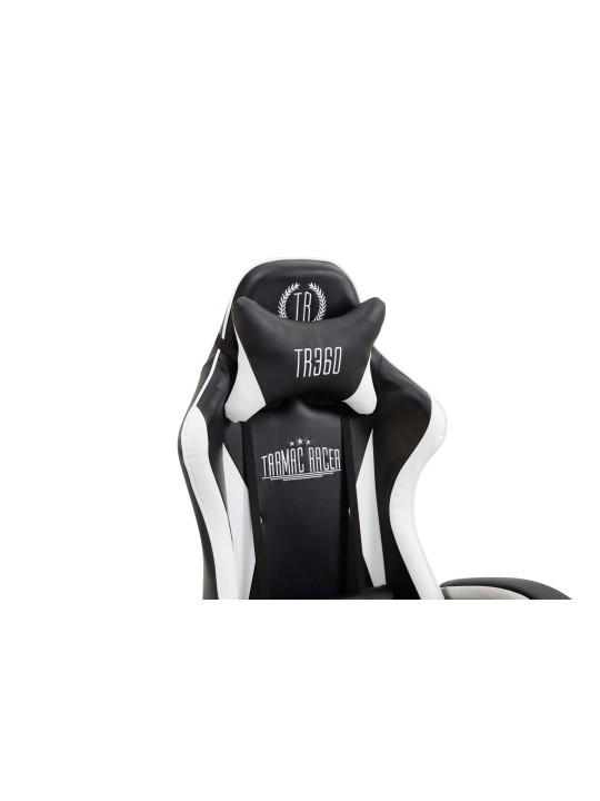 Ignite műbőr irodai szék, fekete/fehér