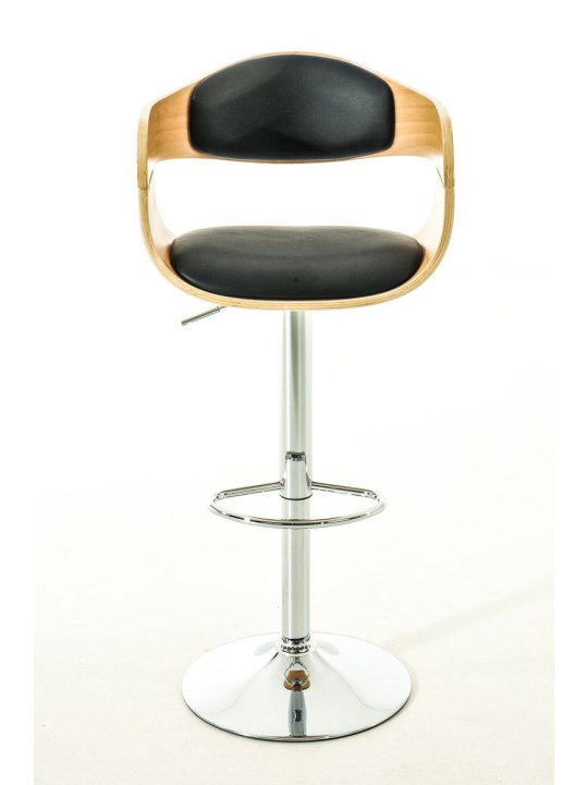 2 db Kingston C műbőr bárszék készlet, natúr/fekete