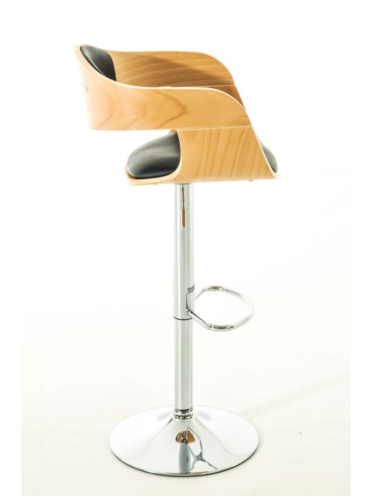 2 db Kingston C műbőr bárszék készlet, natúr/fekete