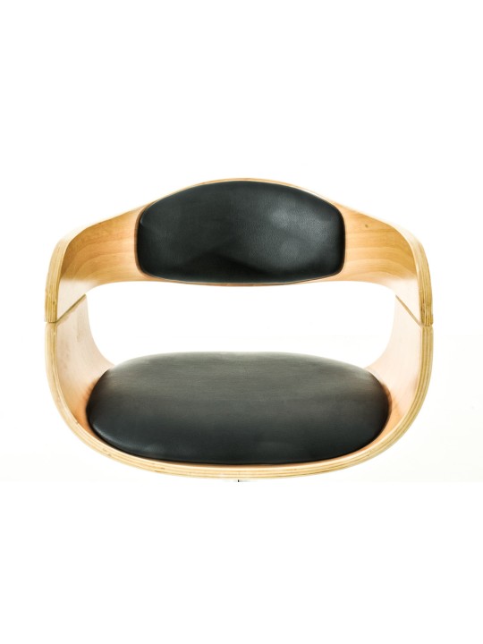 2 db Kingston C műbőr bárszék készlet, natúr/fekete