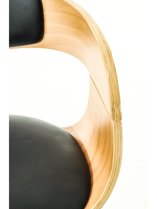 2 db Kingston C műbőr bárszék készlet, natúr/fekete