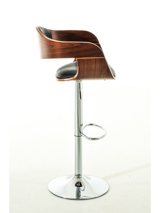 2 db Kingston C műbőr bárszék készlet, dió/fekete 2 db Kingston C műbőr bárszék készlet, dió/fekete