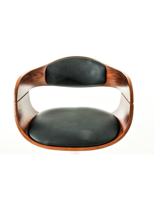 2 db Kingston C műbőr bárszék készlet, dió/fekete 2 db Kingston C műbőr bárszék készlet, dió/fekete