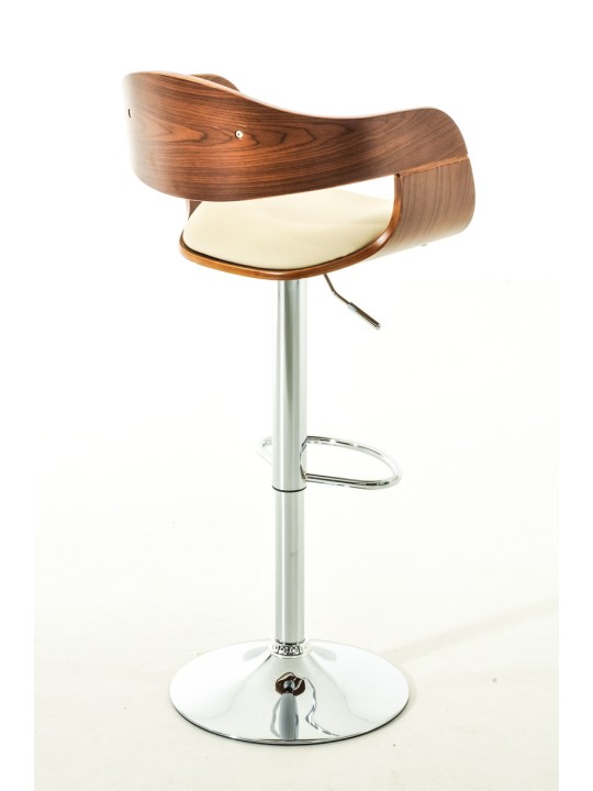 2 db Kingston C műbőr bárszék készlet, dió/krém