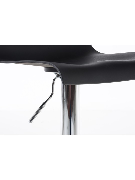 2 db bárszék Hoover műanyag króm szett, fekete