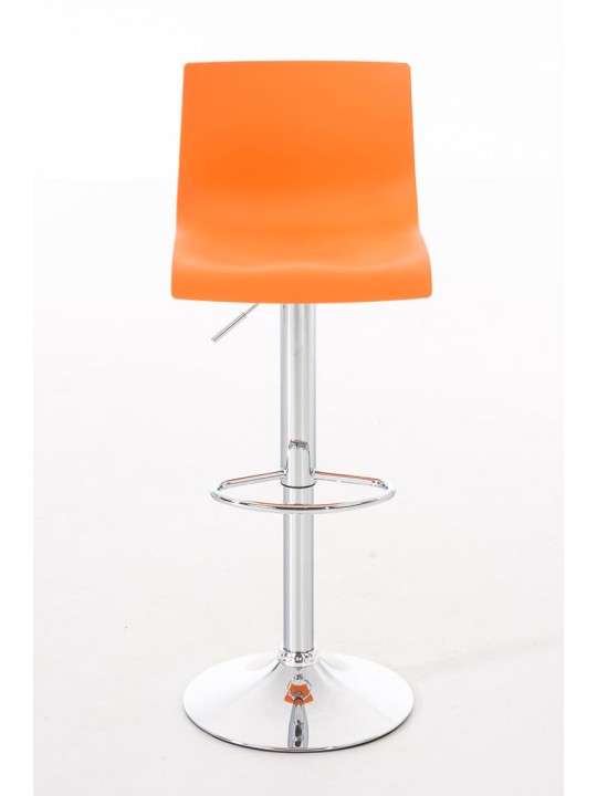 2 db bárszék Hoover műanyag króm szett, narancs