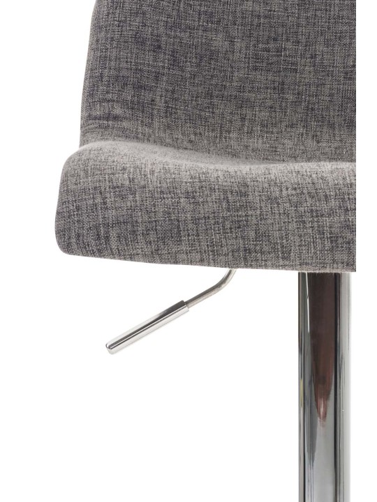 2 db bárszék szett Hoover szövet króm, világosszürke