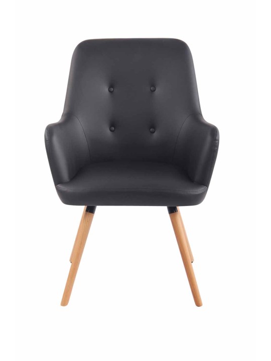 Lounger Aarhus műbőr natúr, fekete