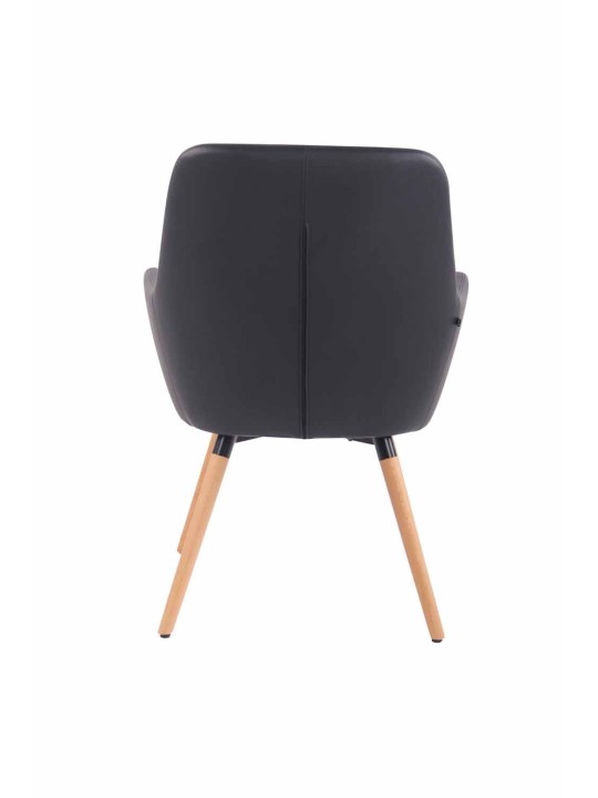 Lounger Aarhus műbőr natúr, fekete