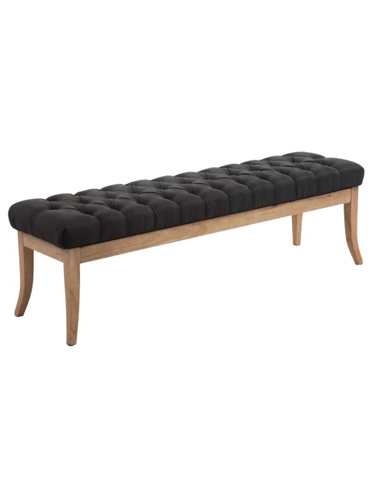 Bench Ramses szövet antik-light 150, sötétszürke